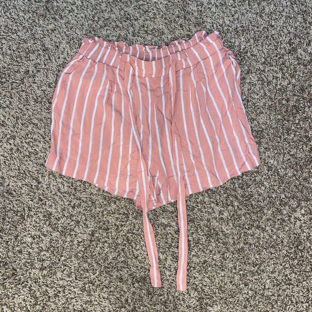 Pink Tie Shorts